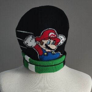 Nintendo Black Colorful Super Mario Winter Sport Unisex Beanie